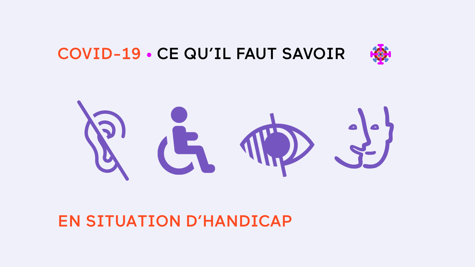 Personnes handicapées et confinement : sorties et déplacements