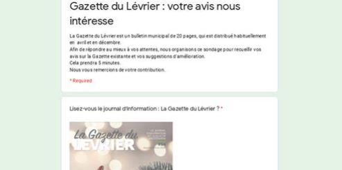 Gazette du Lévrier : votre avis nous intéresse!