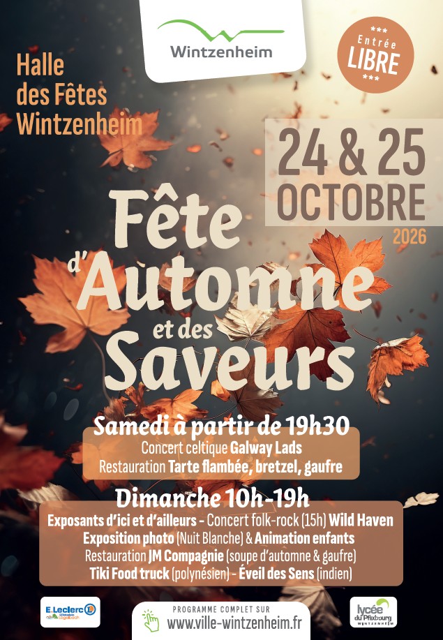 Affiche de la Fête d'automne et des saveurs 2026